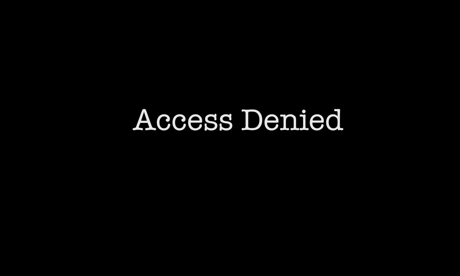 Access Denined
